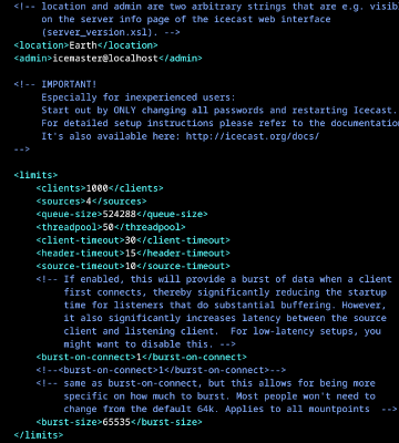 Лабораторная работа по Icecast2